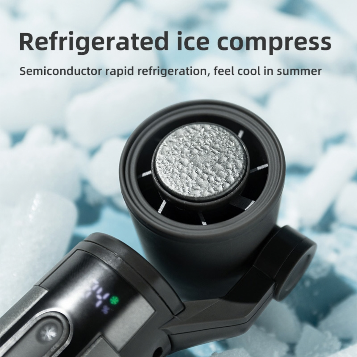 BlackBear GimbalGo Portable Hand Fan | 15000+ RPM | IceTouch Cooling | 180° Adjustable Head + Sling | Built-in Torch | 3000mAh Rechargeable Battery, Up to 12H | 12-Month Warranty | Black
